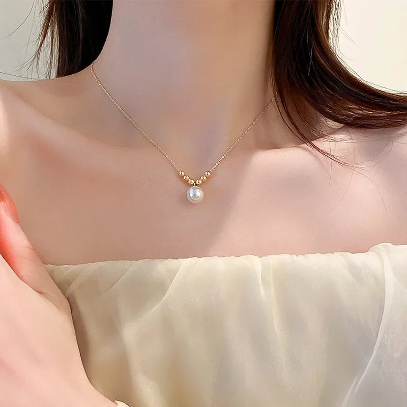 New Black Crystal Beaded Double Layer Necklace for Women Personalized Fashionable Daily Accessories Party Jewelry Birthday Gifts