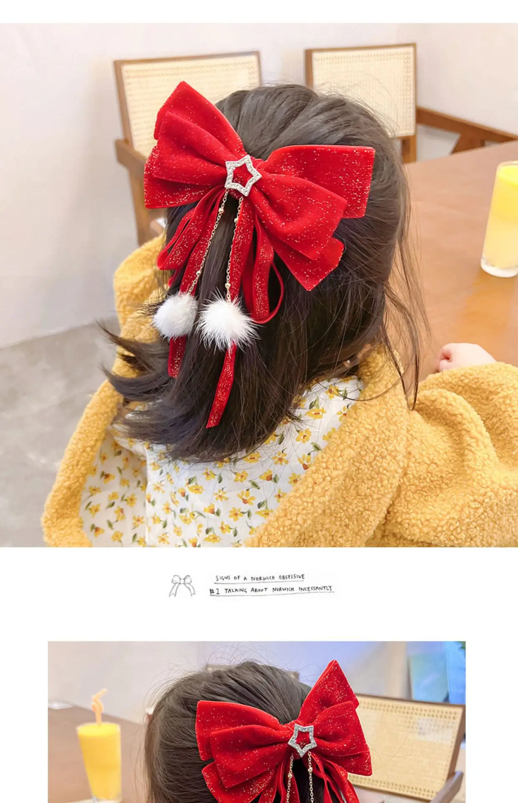 Red Velvet Bows Hair Ribbons Scrunchies for Women Girls Long Elastic Hair Ties Headwears Female Kids Styling Tools 2025 New Year