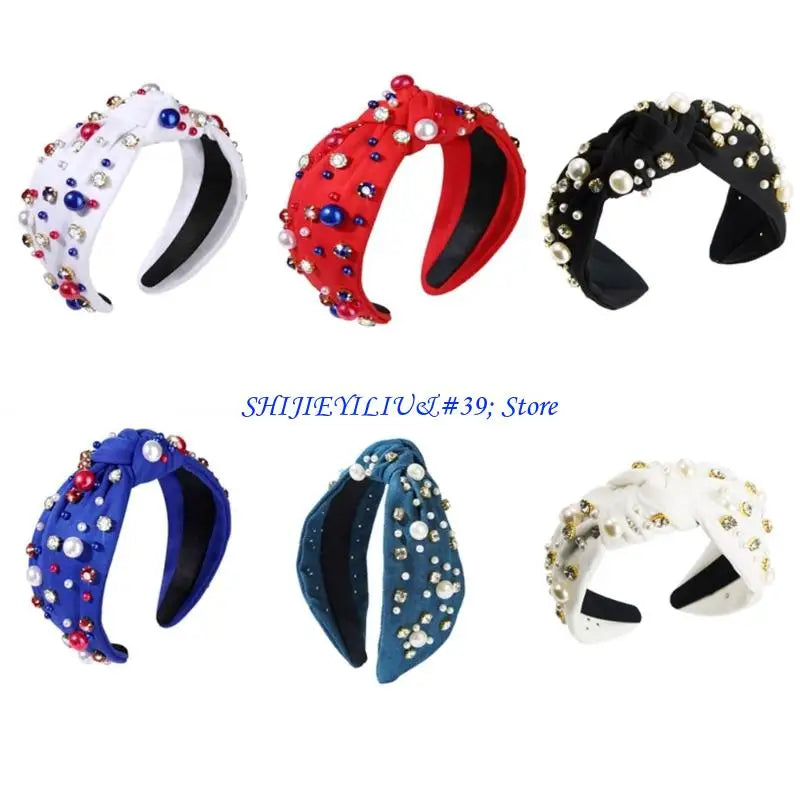 E21F Fashionable Jeweled Headbands Christmas New Year Party Role Playing Photo Props