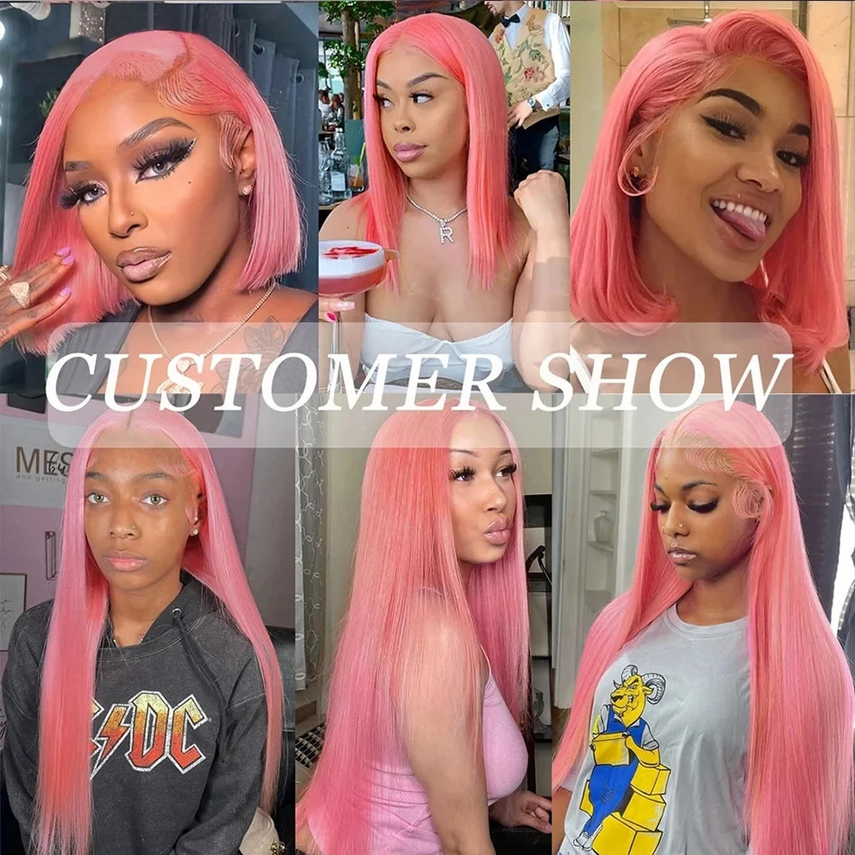 Refresh your look with this pink natural human hair wig, designed for a sleek, elegant, and ultra-natural finish. Perfect for women seeking style, quality, and comfort.