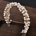 Minimalist Crystal Beads Headbands Pearls Hairbands Bride Wedding Hair Jewelry Ornaments Fashion Bridal Headdress Hair Hoop