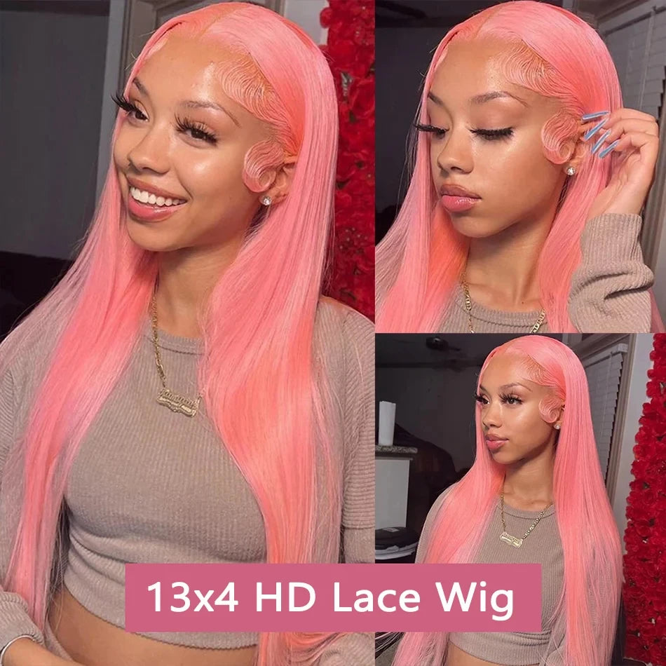 Refresh your look with this pink natural human hair wig, designed for a sleek, elegant, and ultra-natural finish. Perfect for women seeking style, quality, and comfort.