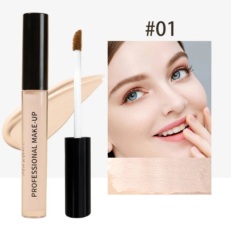 Logra un rostro impecable con nuestro corrector líquido profesional, diseñado para ofrecer alta cobertura desde la primera aplicación sin dejar sensación pesada.
