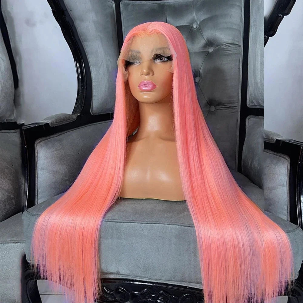 Refresh your look with this pink natural human hair wig, designed for a sleek, elegant, and ultra-natural finish. Perfect for women seeking style, quality, and comfort.