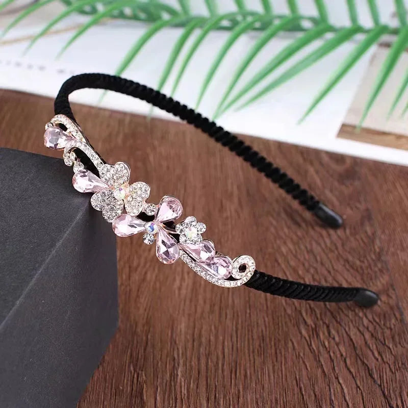 20 Styles Ins New Gem Baroque Headbands For Women Girl Diamond Rhinestone Woman Accessori Geometric Flower Thin Hairbands