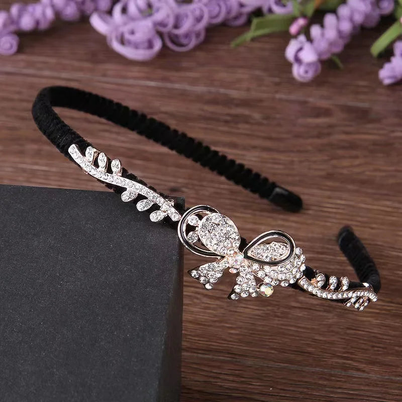 20 Styles Ins New Gem Baroque Headbands For Women Girl Diamond Rhinestone Woman Accessori Geometric Flower Thin Hairbands