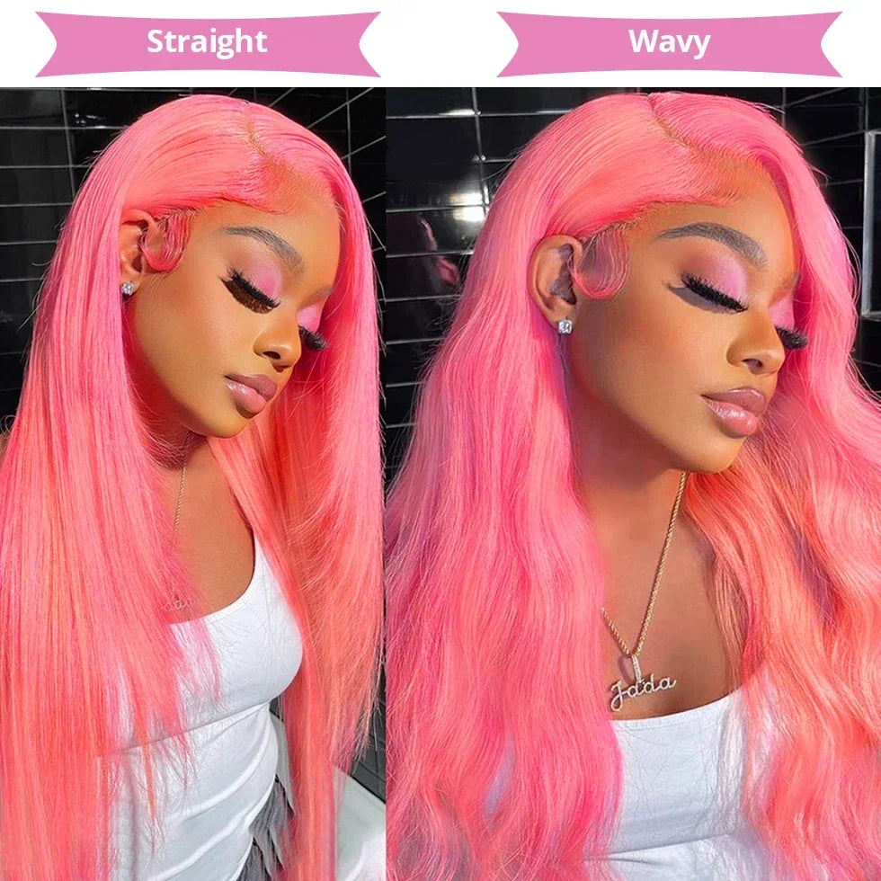 Refresh your look with this pink natural human hair wig, designed for a sleek, elegant, and ultra-natural finish. Perfect for women seeking style, quality, and comfort.