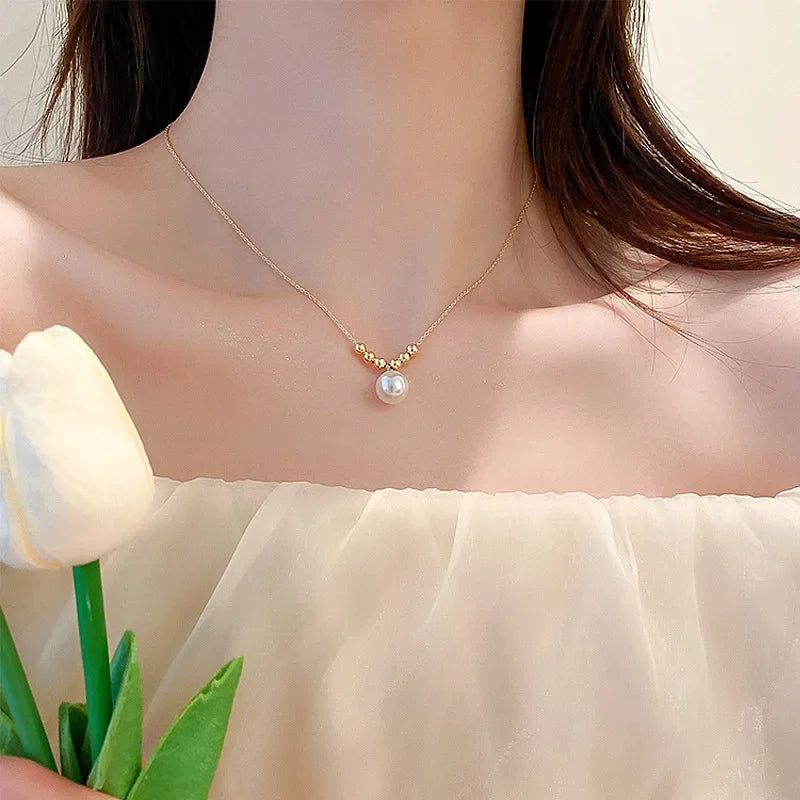 New Black Crystal Beaded Double Layer Necklace for Women Personalized Fashionable Daily Accessories Party Jewelry Birthday Gifts